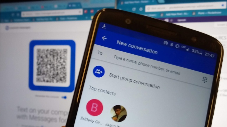 Image result for Android Messages for Web rolling out